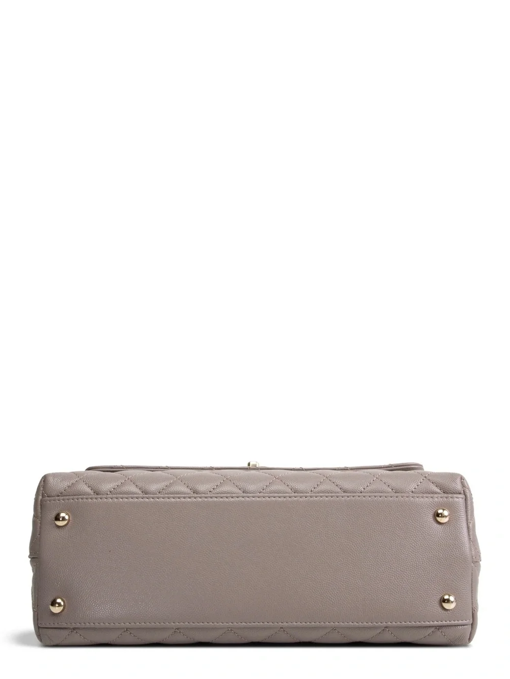 CHANEL Small Lizard Trimmed Coco Handle Shoulder Bag - Light Purple